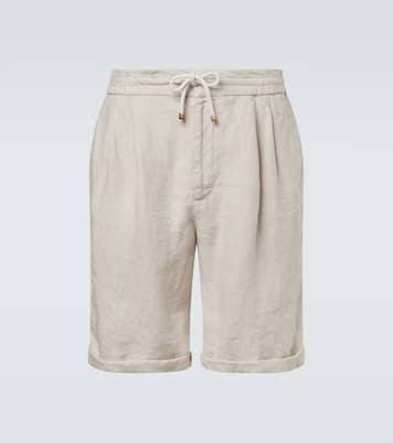 Linen Bermuda shorts | Brunello Cucinelli