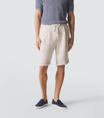 Linen Bermuda shorts | Brunello Cucinelli