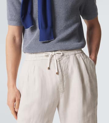 Linen Bermuda shorts | Brunello Cucinelli