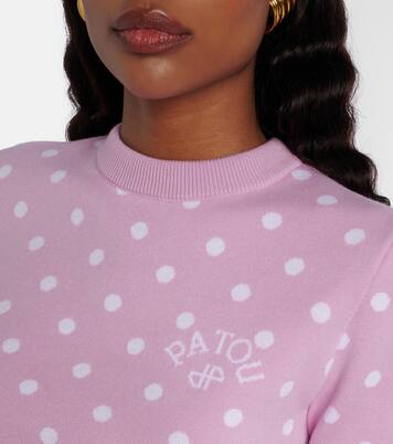 Pull en coton mélangé à pois | Patou