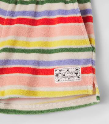 Angela striped cotton-blend terry shorts | Molo