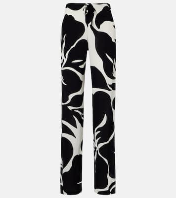 Floral straight pants | Dries Van Noten