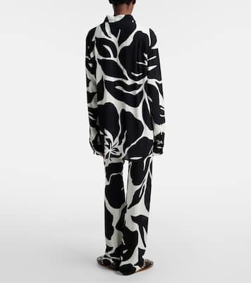 Floral straight pants | Dries Van Noten