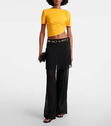 Belted silk wide-leg pants | Christopher Esber
