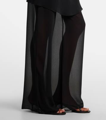 Belted silk wide-leg pants | Christopher Esber