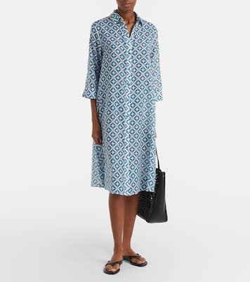 Steppa printed cotton and silk midi dress | Max Mara