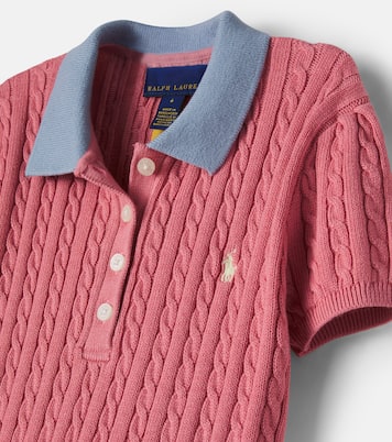Cable-knit cotton dress | Polo Ralph Lauren Kids