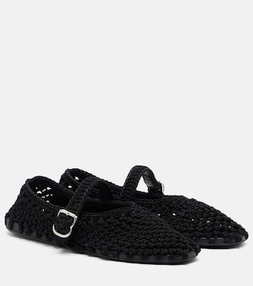 Braided satin cord ballet flats | Alaïa