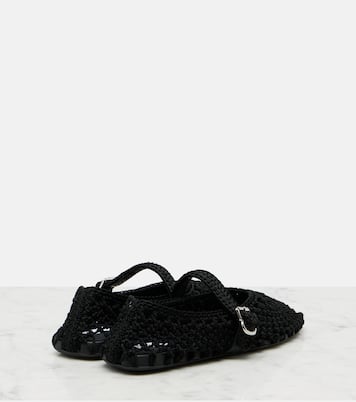 Braided satin cord ballet flats | Alaïa