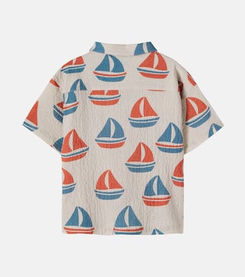 Bedrucktes Hemd Elliot aus Baumwoll-Seersucker | Konges Sløjd