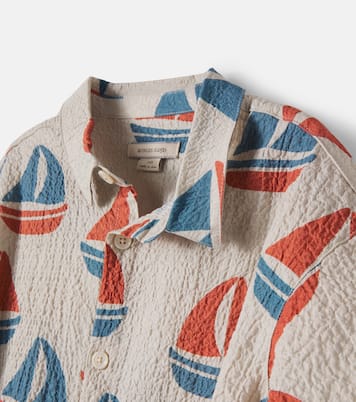 Bedrucktes Hemd Elliot aus Baumwoll-Seersucker | Konges Sløjd