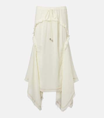 Ruffled cotton maxi skirt | The Attico