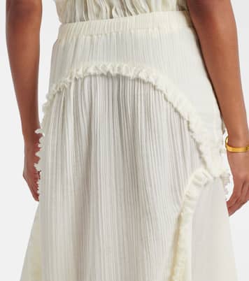 Ruffled cotton maxi skirt | The Attico