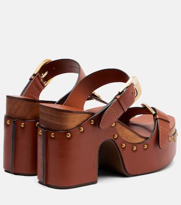 Verzierte Plateausandalen Alight aus Leder | Zimmermann