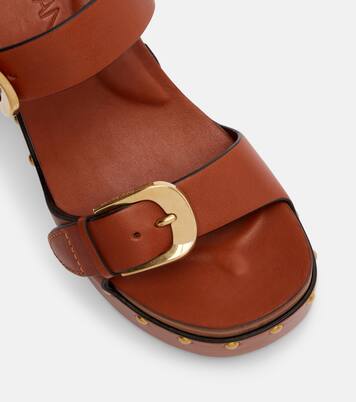 Verzierte Plateausandalen Alight aus Leder | Zimmermann