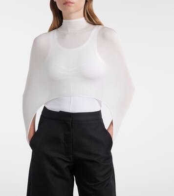 Second-Skin真丝混纺上衣 | Alaïa