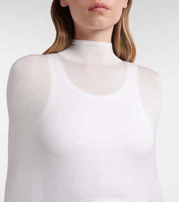 Second-Skin真丝混纺上衣 | Alaïa