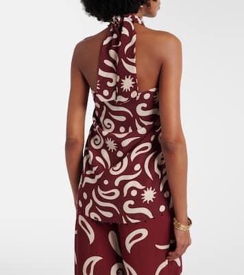 Zauma beaded printed top | Cala de la Cruz