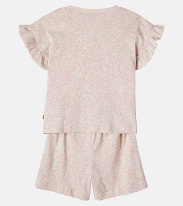 Ensemble t-shirt Ally et short Sandy en coton | Wheat