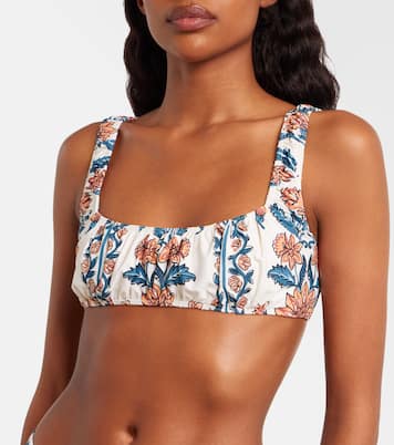 Zoe floral bikini top | Montce