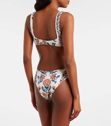 Zoe floral bikini top | Montce