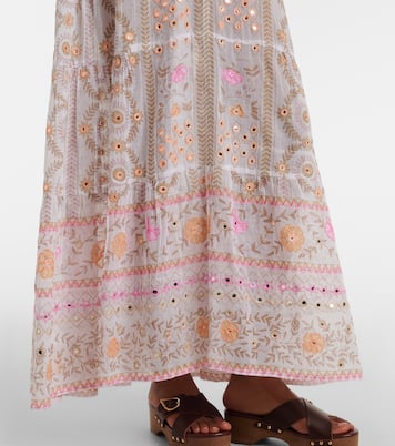 Verziertes Maxikleid aus Baumwolle | Juliet Dunn
