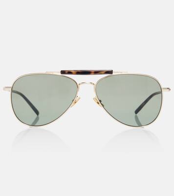 Gafas de sol de aviador SL Logo | Saint Laurent