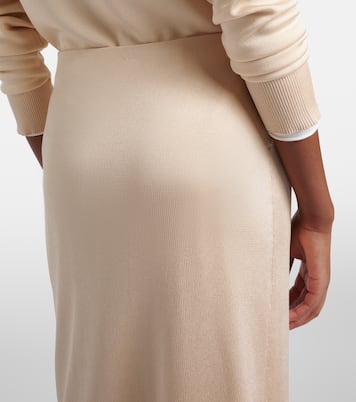 Jupe midi en soie | Bottega Veneta