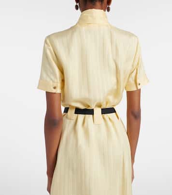  Greca jacquard satin minidress | Versace