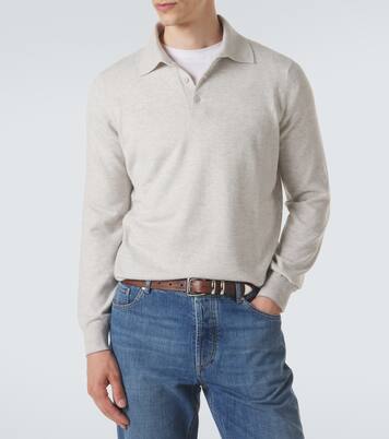 Cashmere polo sweater | Brunello Cucinelli