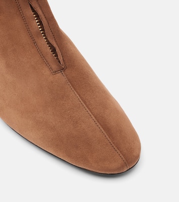 Easy Does It shearling-trimmed suede ankle boots | Herbert Levine