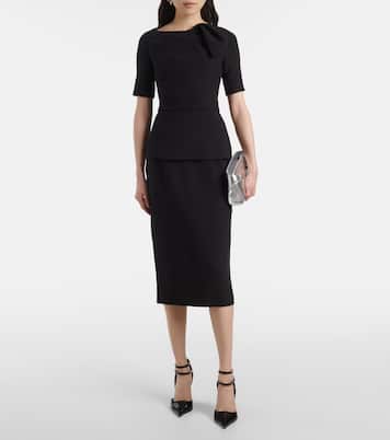 Hokoku crêpe pencil skirt | Safiyaa