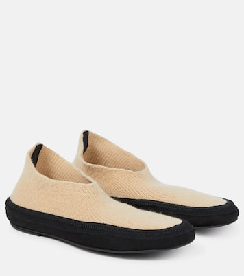 Fairy cashmere knit flats | The Row