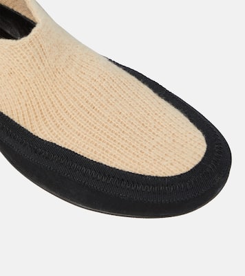 Fairy cashmere knit flats | The Row
