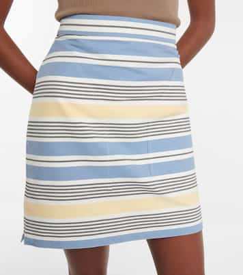 Minifalda Pere de algodón a rayas | Max Mara