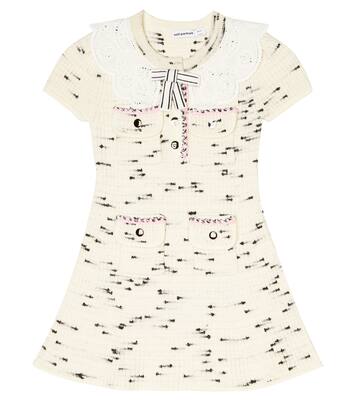 Knit cotton-blend dress | Self-Portrait Kids