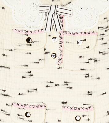 Knit cotton-blend dress | Self-Portrait Kids