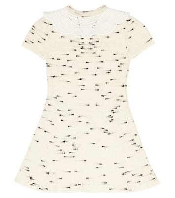 Knit cotton-blend dress | Self-Portrait Kids