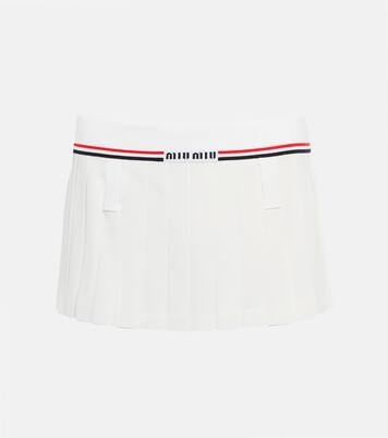 Pleated miniskirt | Miu Miu