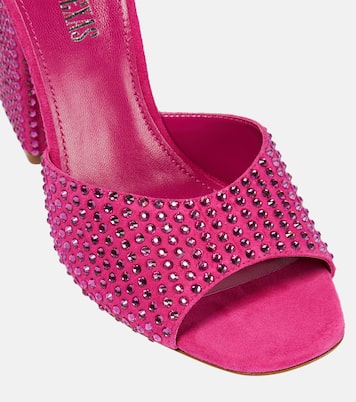 Holly Anja embellished suede mules | Paris Texas