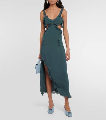 Robe midi en crêpe | Acne Studios