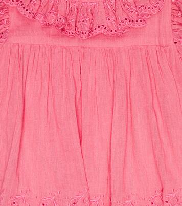 Baby Anusha embroidered cotton romper | Louise Misha