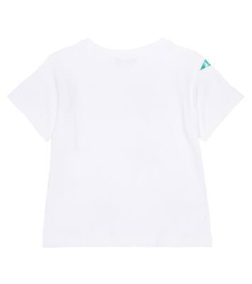Embellished cotton jersey T-shirt | Monnalisa