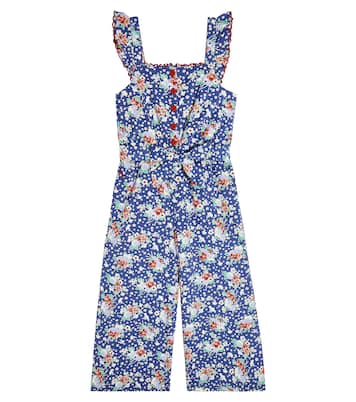 Floral-printed cotton jumpsuit | Polo Ralph Lauren Kids
