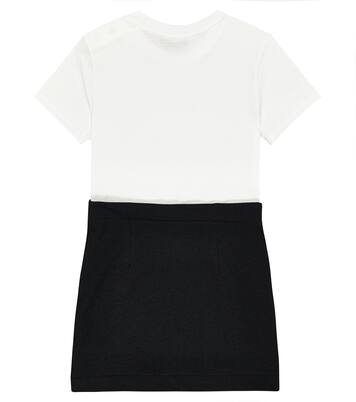 Logo cotton jersey dress | Balmain Kids