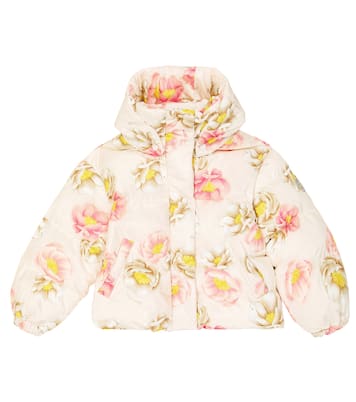 Floral puffer jacket | Monnalisa