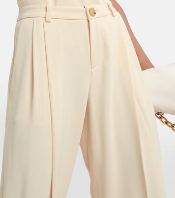 Pantalon ample en crêpe à taille basse | Vince