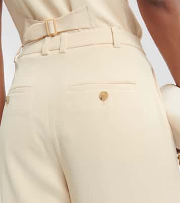 Pantalon ample en crêpe à taille basse | Vince