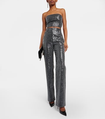 Straight Jeans mit Pailletten | Rotate