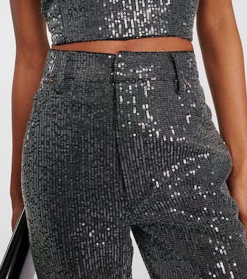 Straight Jeans mit Pailletten | Rotate